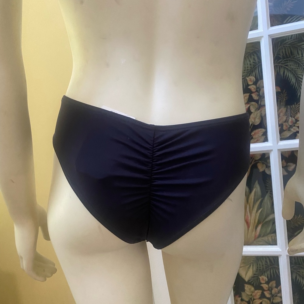 NWT Billabong Hawaii Cheeky Swim Bikini Bottom women's M Dark Charcoal Grey$35